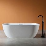 Ванна из искусственного камня ABBER Frankfurt AM9941 белая матовая