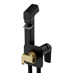 Смеситель с гигиеническим душем CITY черный-6