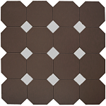 Фальш-октагон плитка-модуль под вставки 4.7*4.7 шоколад (006) 60*60, Keramark