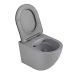 Унитаз ABBER Bequem AC1101MG подвесной серый матовый, безободковый-2