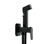 Смеситель с гигиеническим душем CITY черный-5