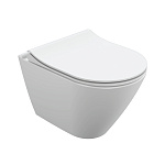 Подвесной унитаз CITY OVAL Clean On DPL EO slim
