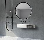 Тумба с раковиной ABBER Stein AS2649-0.8 подвесная, белая матовая-3