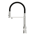 Смеситель для кухни ZEN однорычажный с подключением фильтра с гибким изливом хром-6