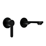 Смеситель для раковины OLIVA встраиваемый однорычажный черный-2