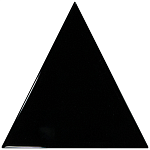 Треугольная плитка Equipe Ceramicas Плитка керамическая настенная 23821 SCALE TRIANGOLO Black 10,8х12,4 см