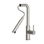 Смеситель для кухни FLAVIS с выдвижным изливом сатин-7