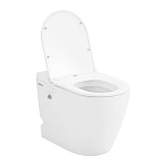 Унитаз ABBER Bequem AC1115P приставной белый с импульсным смывом-7