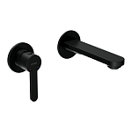 Смеситель для раковины OLIVA встраиваемый однорычажный черный