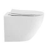 Унитаз ABBER Bequem AC1100T подвесной белый, безободковый, смыв торнадо-5