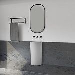 Раковина отдельностоящая ABBER Stein AS2506-H белая матовая-3