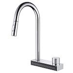 Смеситель ABBER Wasser Kreis AF8114 для кухни с выдвижной лейкой, хром