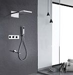 Душевая система ABBER Daheim AF8253 скрытого монтажа с изливом, термостат, хром-2