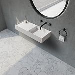 Раковина подвесная ABBER Stein AS2648 белая матовая-2