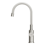 Смеситель для кухни MELAR с гибким изливом белый-6