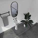 Раковина отдельностоящая ABBER Stein AS2507 белая матовая-4