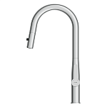 Смеситель для кухни OLIVA с выдвижным изливом хром-5