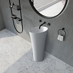 Раковина отдельностоящая ABBER Stein AS2509-H белая матовая-2