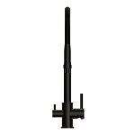 Смеситель для кухни ZEN однорычажный с подключением фильтра с гибким изливом черный-4