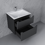 Тумба LAPARET Sinergia подвесная 60 см антрацит-4