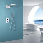 Душевая система ABBER Weiss Insel AF8052 скрытого монтажа без излива, термостат, хром-2