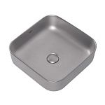 Раковина накладная ABBER Rechteck AC2211MS серебро матовое-3