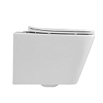 Унитаз ABBER Rechteck AC1200 подвесной белый, безободковый-5