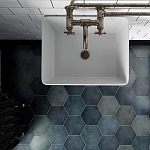 Плитка керамическая напольная 24951 HERITAGE HEXÁGONO Indigo 17,5х20 см-2