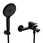 Смеситель для ванны VIBE с лейкой черный