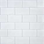 Стеклянная мозаика Impressioni Mattoni Bianchi 50x100 (Caramelle Mosaic), кирпичики 5х10 см