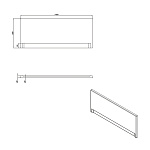 Панель для ванны фронтальная UNIVERSAL TYPE 1 140-3