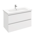 Тумба подвесная ELECTRA 90 под умыв-к Creavit Ideal 90, белый глянец, LE-WCAB-90-101-2