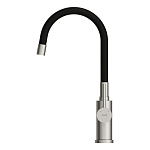 Смеситель для кухни MELAR с гибким изливом сатин-6