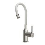 Смеситель для кухни MELAR с гибким изливом белый-7