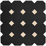 Фальш-октагон плитка-модуль под вставки 4.7*4.7 черный (013) 60*60, Keramark