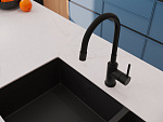Смеситель для кухни MELAR с гибким изливом черный-13