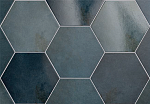 Heritage Equipe Плитка керамическая напольная 24951 HERITAGE HEXÁGONO Indigo 17,5х20 см плитка шестиугольник, шестигранник