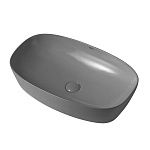 Раковина накладная ABBER Rechteck AC2206MG серая матовая-2