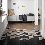 Плитка керамическая напольная 23203 CHEVRON Negro Mate RIGHT 9х20,5 см-2