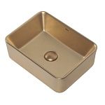 Раковина накладная ABBER Rechteck AC2213MMG золото матовое-4