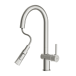 Смеситель для кухни MELAR с выдвижным изливом хром-7
