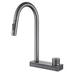 Смеситель ABBER Wasser Kreis AF8114NG для кухни с выдвижной лейкой, никель