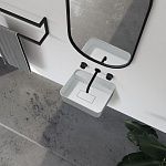 Раковина подвесная ABBER Stein AS2626 белая матовая-4