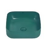 Раковина накладная ABBER Rechteck AC2211MBG темно-зеленая матовая-3