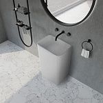 Раковина отдельностоящая ABBER Stein AS2505-H белая матовая-2