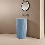 Раковина отдельностоящая ABBER Stein AS2501Blau голубая-2