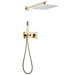 Душевая система ABBER Daheim AF8218G скрытого монтажа без излива, золото матовое