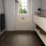 Плитка керамическая напольная 26689 BABYLONE Terre Brown 9,2х36,8 см-2