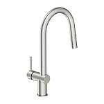 Смеситель для кухни BRASKO с выдвижным изливом хром-5