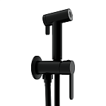 Смеситель с гигиеническим душем OLIVA черный-5